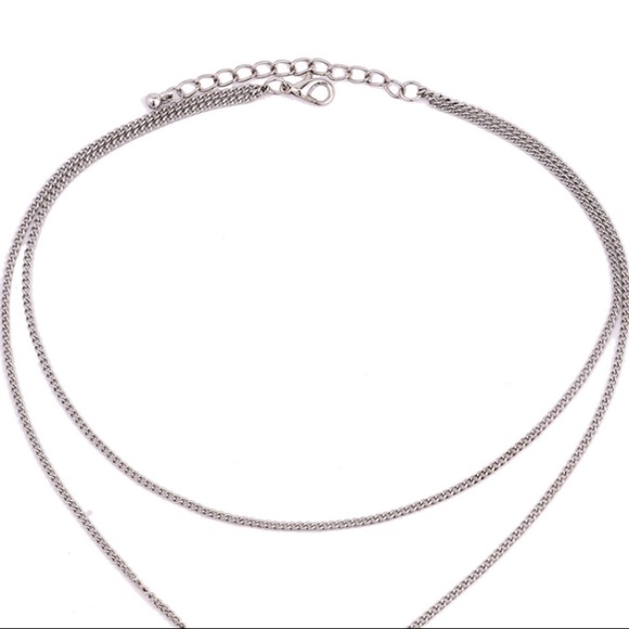 3/$30 Water Drop Shape Layered Pendant Necklace - Picture 7 of 7